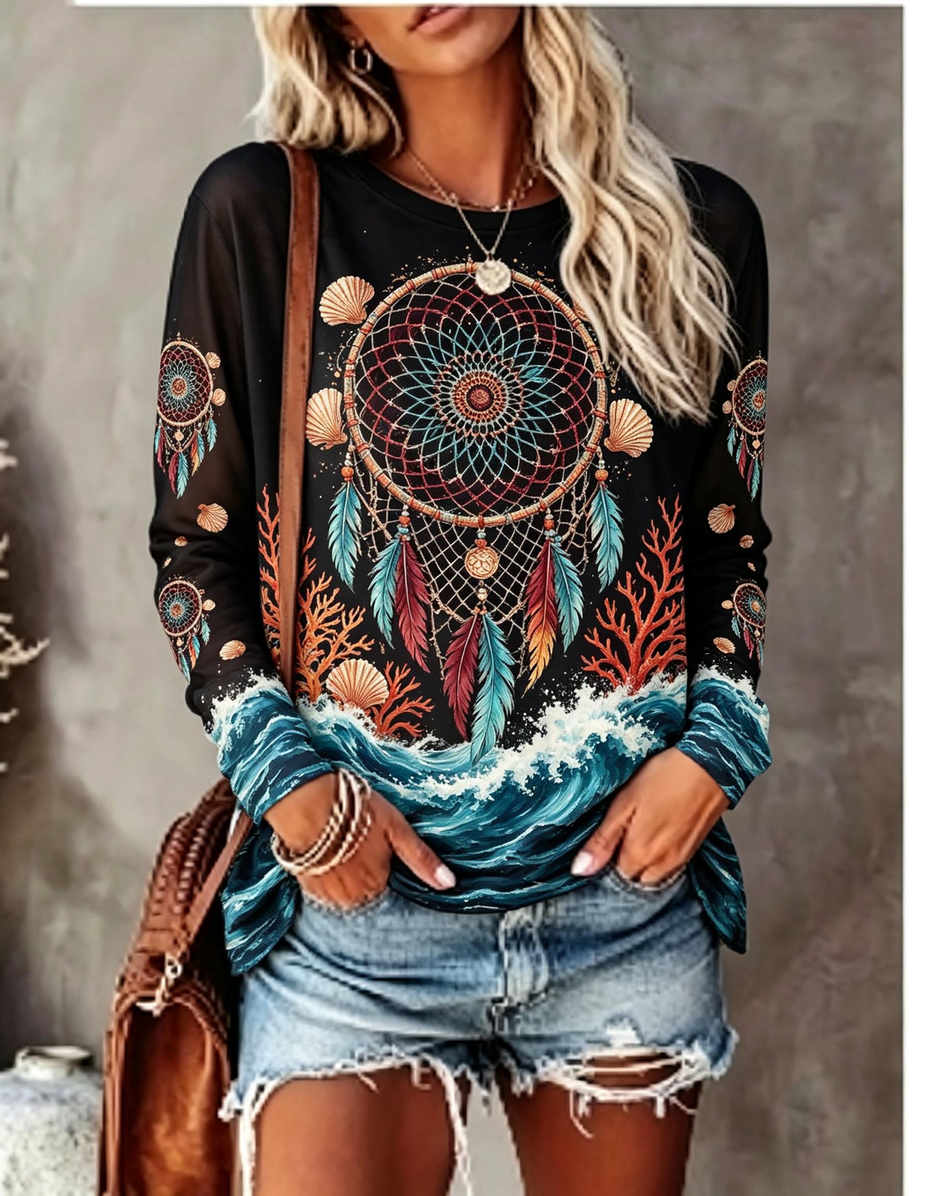 Blouses - T-shirt da donna a maniche lunghe