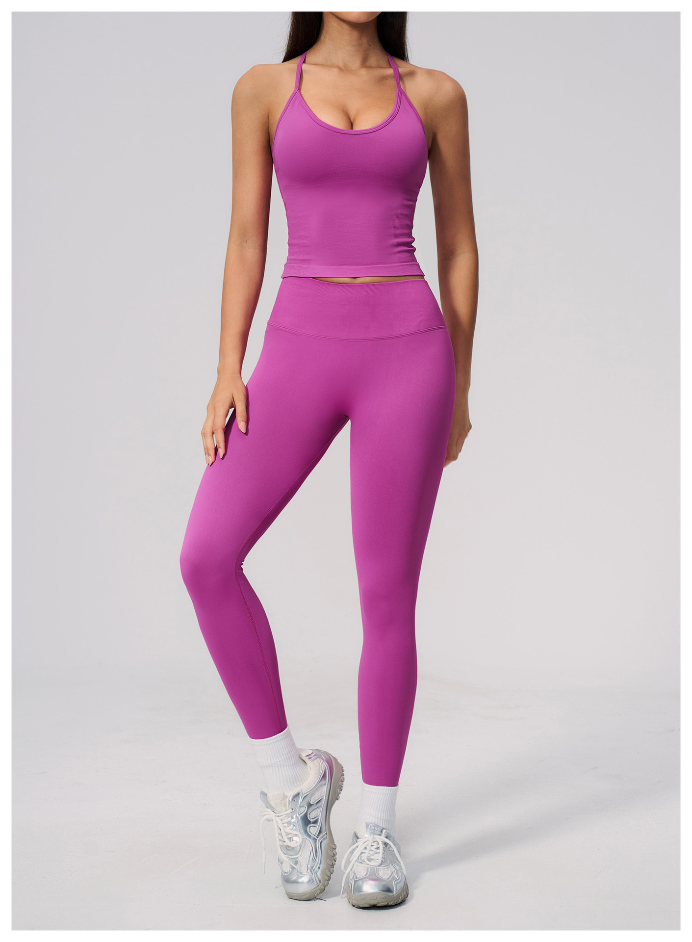 Top da Yoga Senza Cuciture di  - Seamless Ribbed Workout Tank Top recensione e prezzo