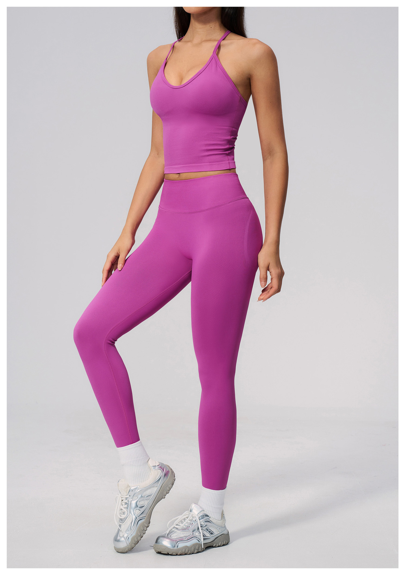 Top da Yoga Senza Cuciture di  - Seamless Ribbed Workout Tank Top recensione e prezzo