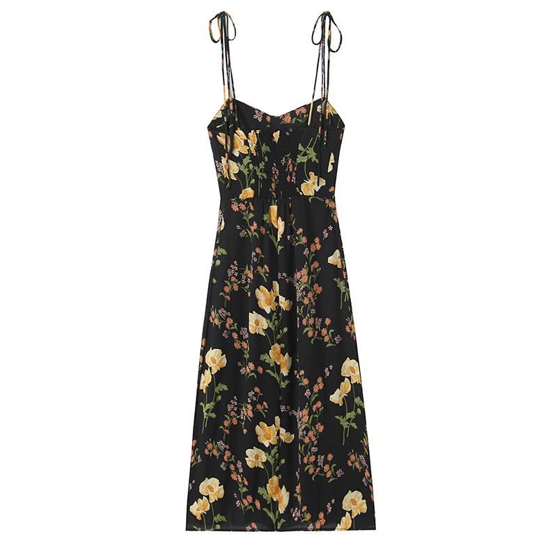 YENKYE Abito da donna con stam - French Vintage Floral Midi Dress recensione e prezzo