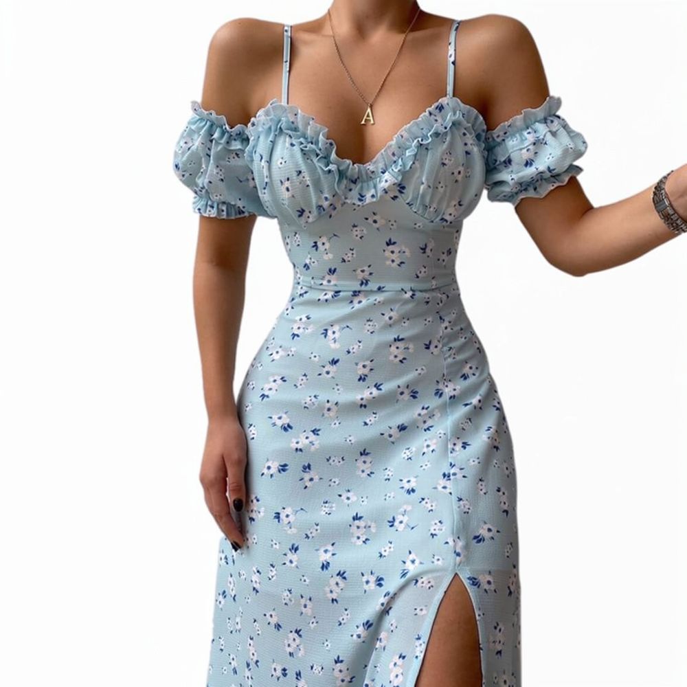Abito estivo floreale da donna - French Vintage Floral Midi Dress recensione e prezzo