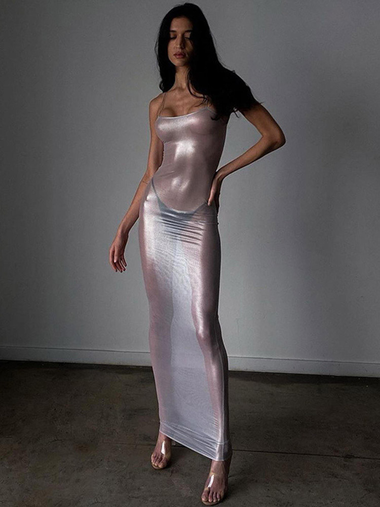 Mini abiti aderenti Y2k con co - Sexy Mesh Sheer Bodycon Dress recensione e prezzo