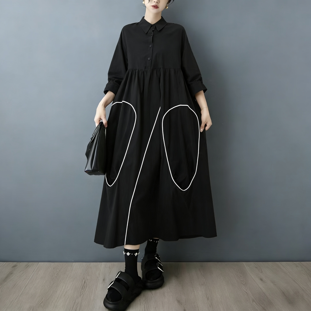 SuperAen, nuova collezione pri - Korean Style A Line Shirt Dress recensione e prezzo
