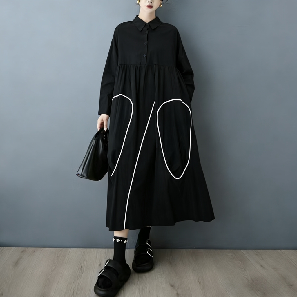 SuperAen, nuova collezione pri - Korean Style A Line Shirt Dress recensione e prezzo