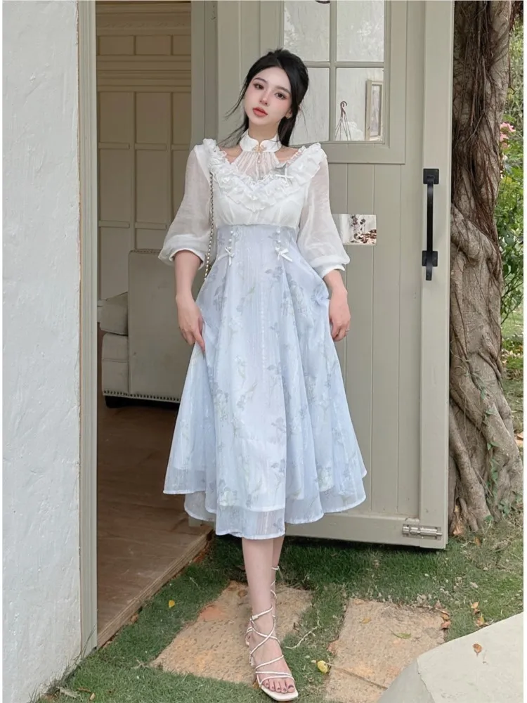 Elelgant Abito longuette flore - French Vintage Floral Midi Dress recensione e prezzo